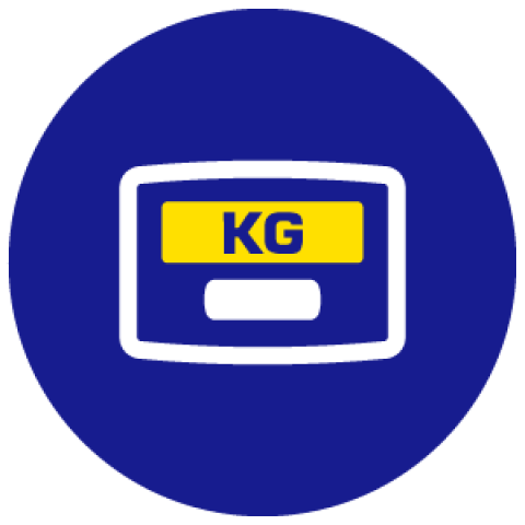 Icon with KG scale